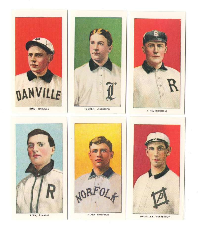 1909-1911 T206 (Reprints) - Virginia State League Cards