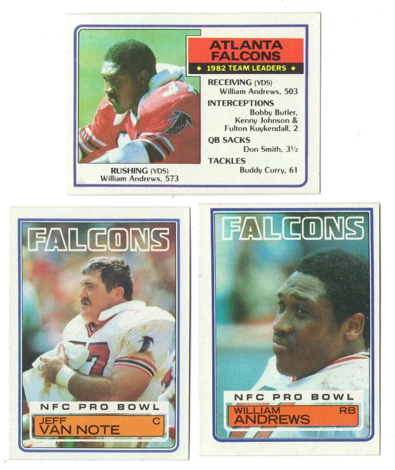 1983 Topps Football Team Set - ATLANTA FALCONS