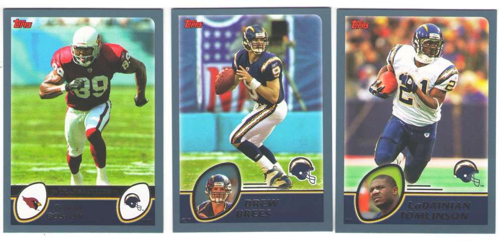 2003 Topps Football Team Set - SAN DIEGO CHARGERS