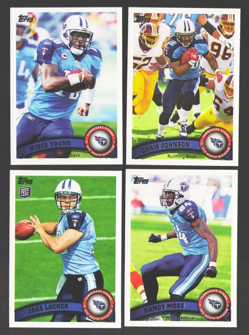 2011 Topps Football Team Set Tennessee Titans - 12 Cards