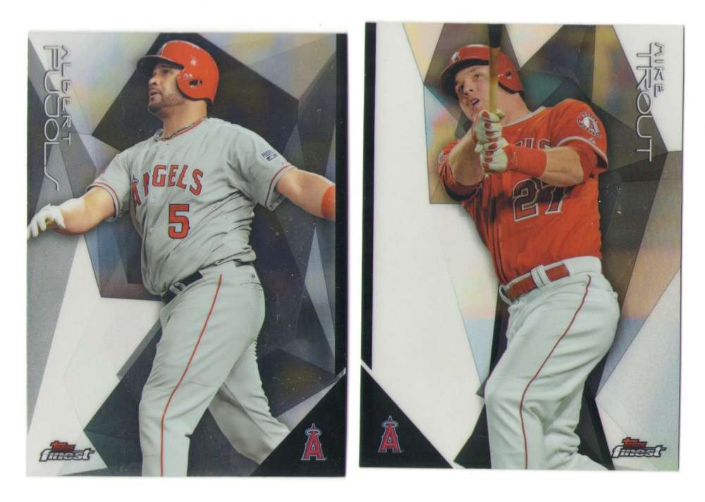 2015 Finest - LOS ANGELES ANGELS Team set  w/ Mike Trout