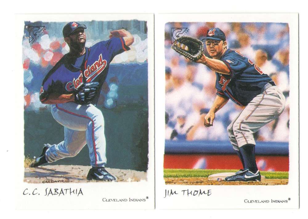 2002 Topps Gallery (1-200) - CLEVELAND INDIANS Team Set