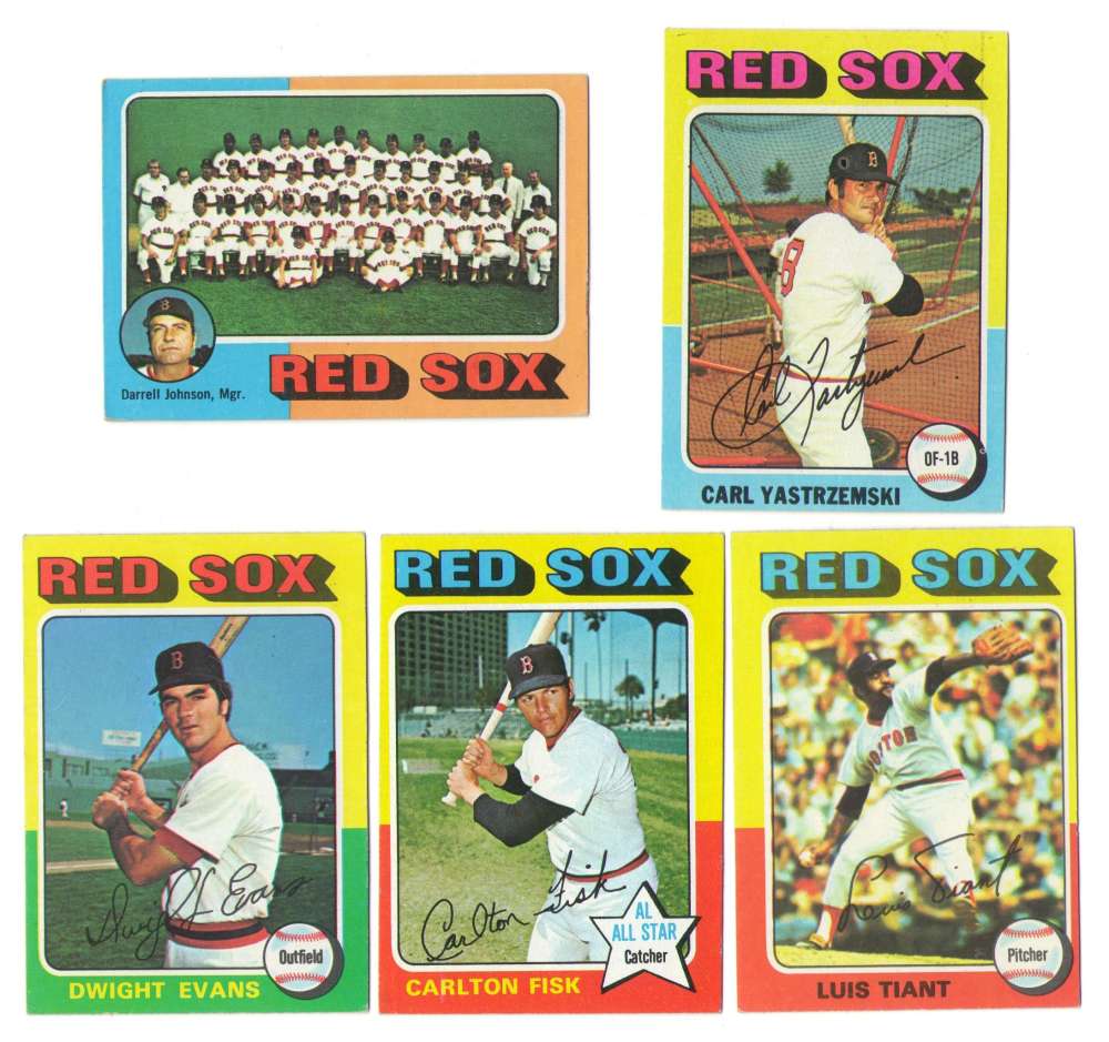 1975 Topps MINI B - BOSTON RED SOX Team Set EX+ Condition