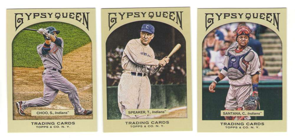 2011 Topps Gypsy Queen (1-350) - CLEVELAND INDIANS Team Set