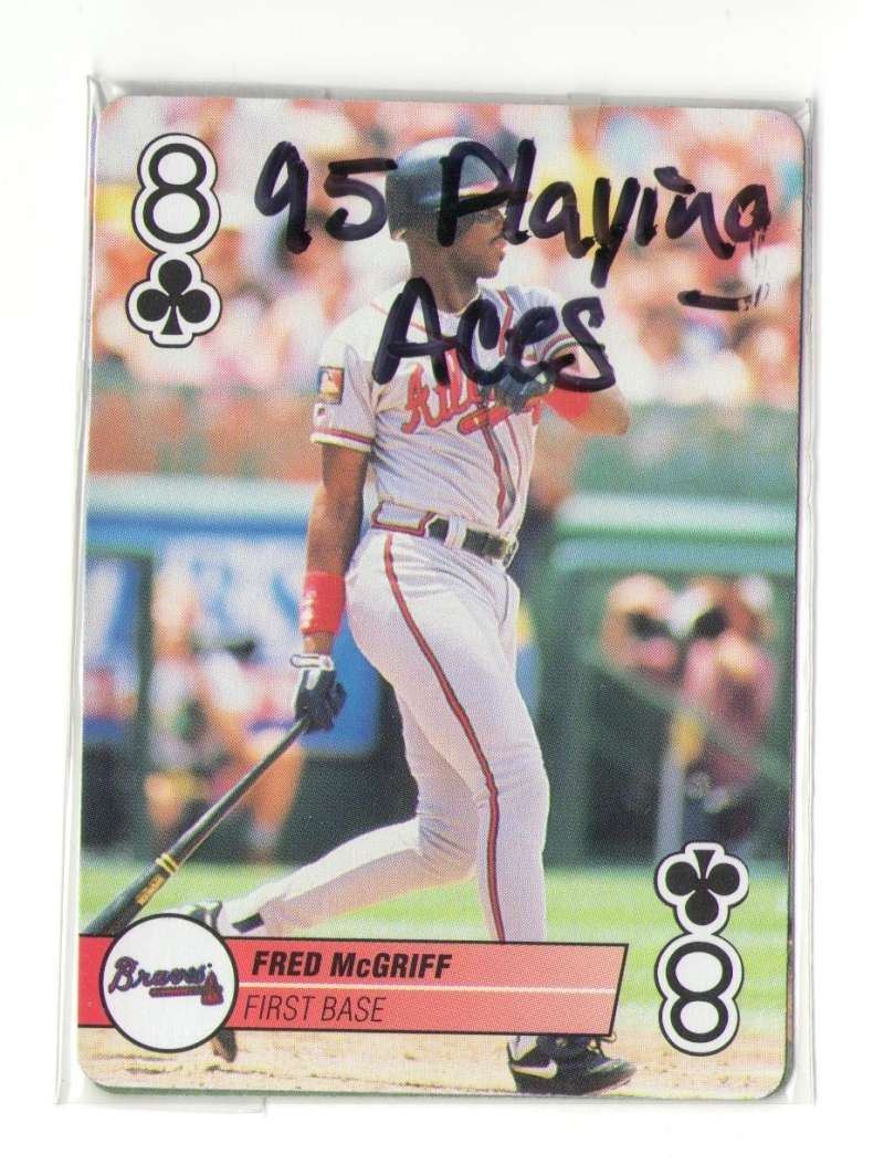 1995 Playing Cards Aces - ATLANTA BRAVES 2 Cards
