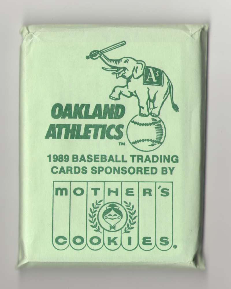 1989 Mothers Cookies - OAKLAND ATHLETICS