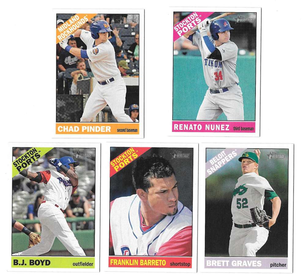 2015 Topps Heritage Minors - OAKLAND As Team Set 