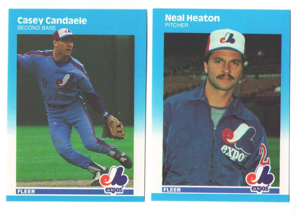 1987 Fleer Update, Topps Traded and Donruss Rookies (all 3 sets) MONTREAL EXPOS Team Set