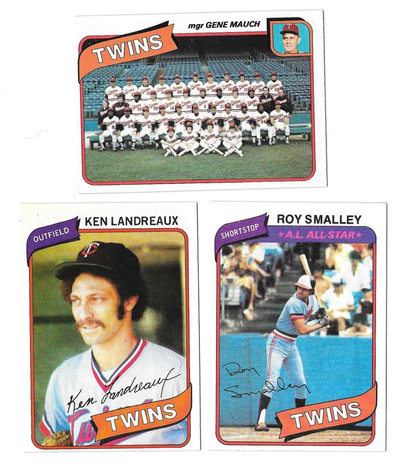 1980 Topps - MINNESOTA TWINS Team Set