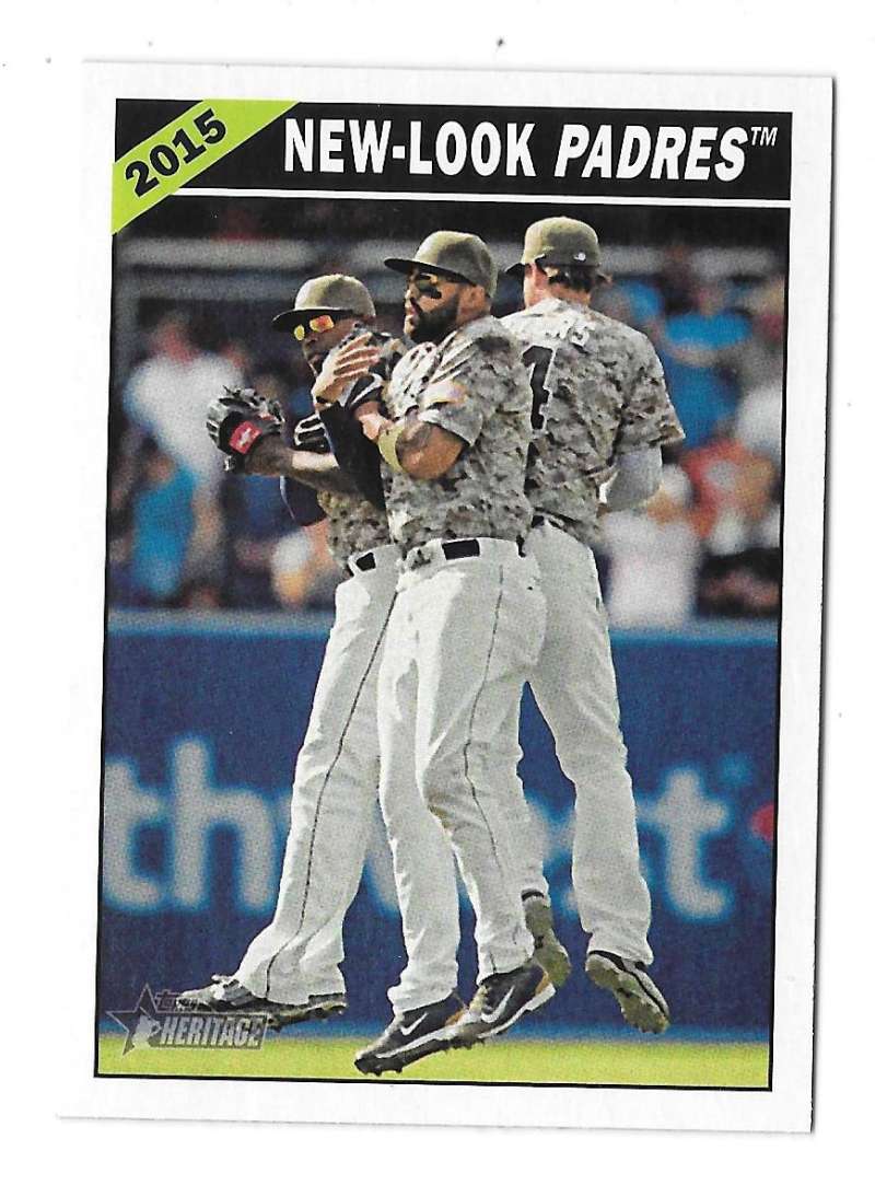 2015 Topps Heritage Hi Numbers Combo Cards - SAN DIEGO PADRES 