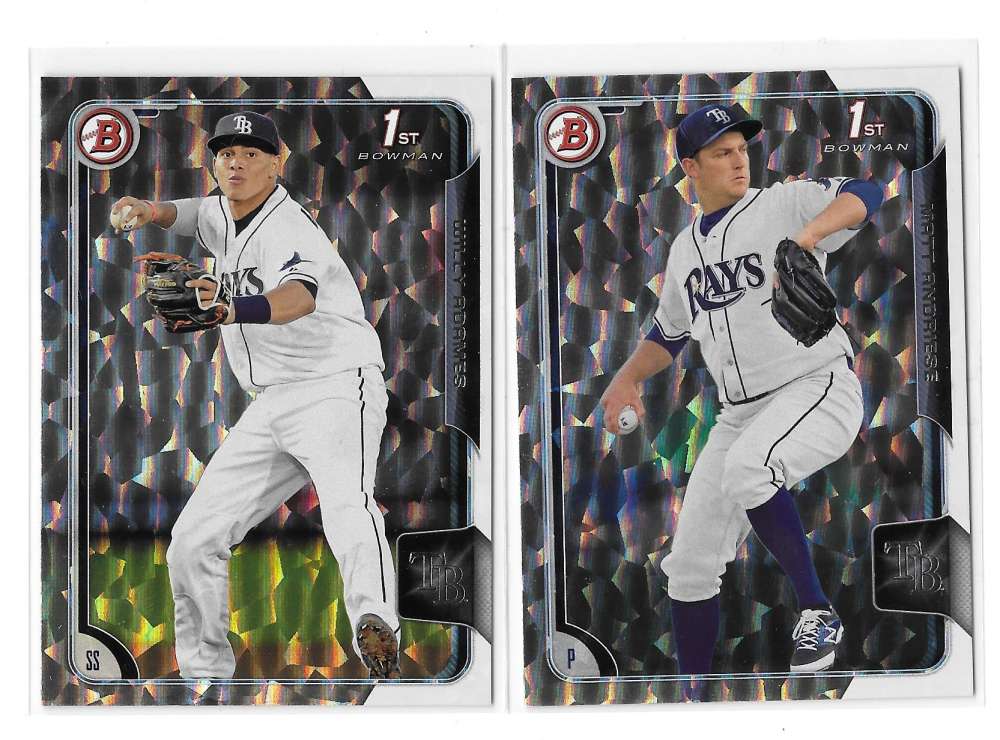 2015 Bowman Prospects Silver Ice - TAMPA BAY RAYS Team Set