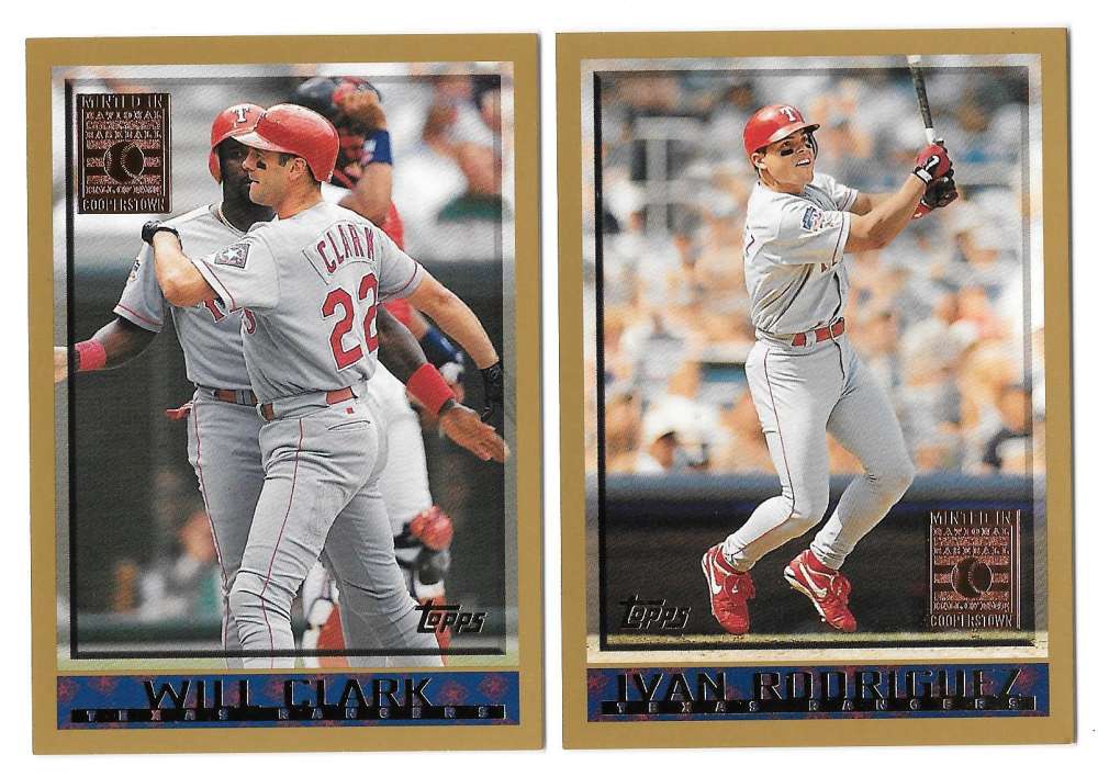 1998 Topps Minted In Cooperstown - TEXAS RANGERS Team Set