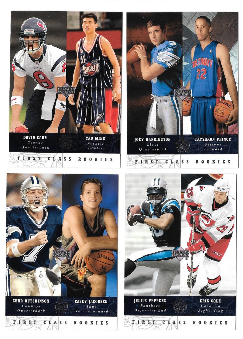 2002-03 Upper Deck SuperStars Mixed Sports 18 Card lot