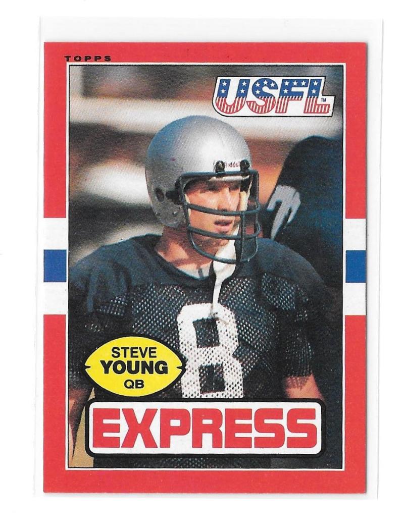 1985 Topps USFL Football Team Set - Los Angeles Express  B  w/ STEVE YOUNG