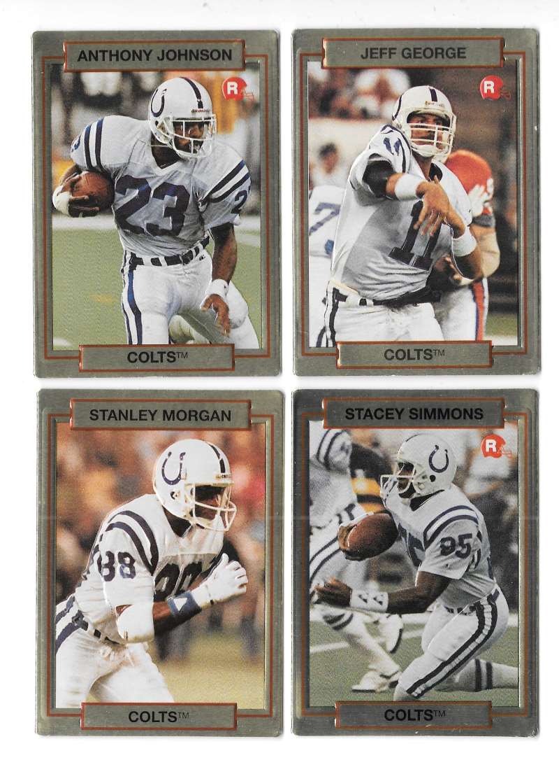 1990 Action Packed Rookie Update Football Team Set - INDIANAPOLIS COLTS