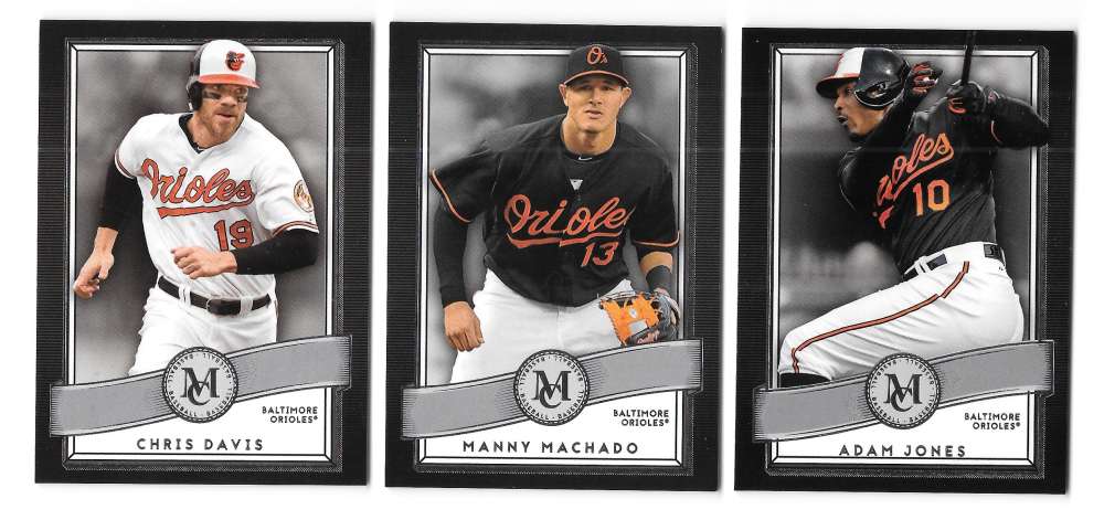 2016 Topps Museum Collection - BALTIMORE ORIOLES Team Set 