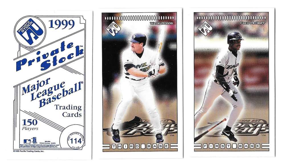 1999 Pacific Private Stock PS-206 - TAMPA BAY RAYS Team Set 