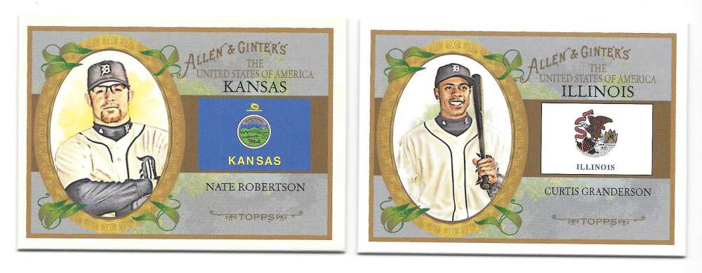 2008 Topps Allen and Ginter States - DETROIT TIGERS Team Set