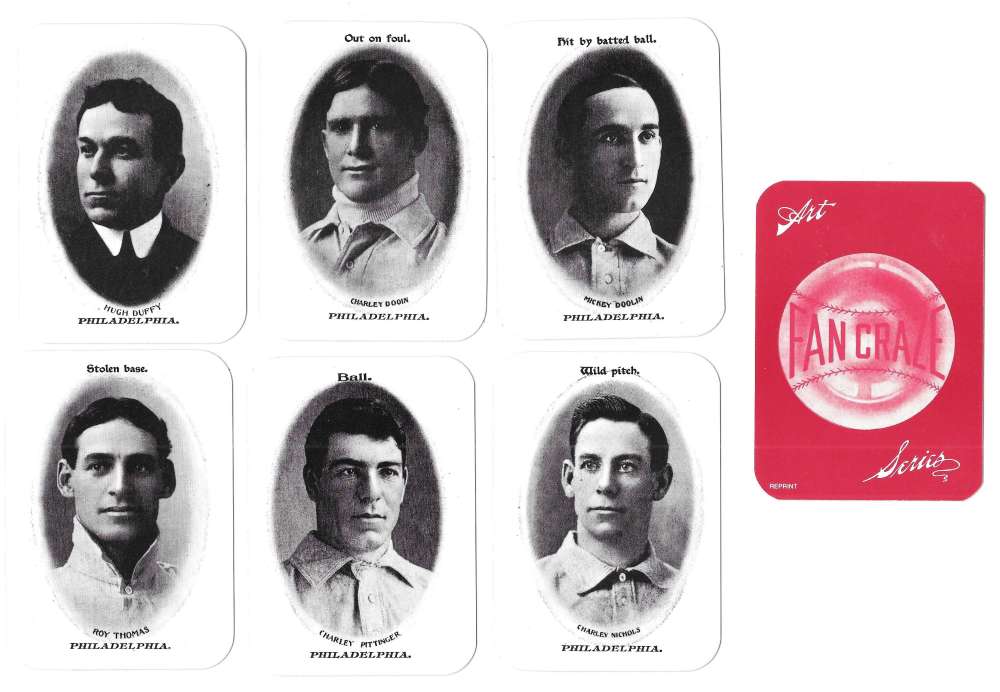 1906 Fan Craze NL WG3 reprints - PHILADELPHIA PHILLIES Team Set
