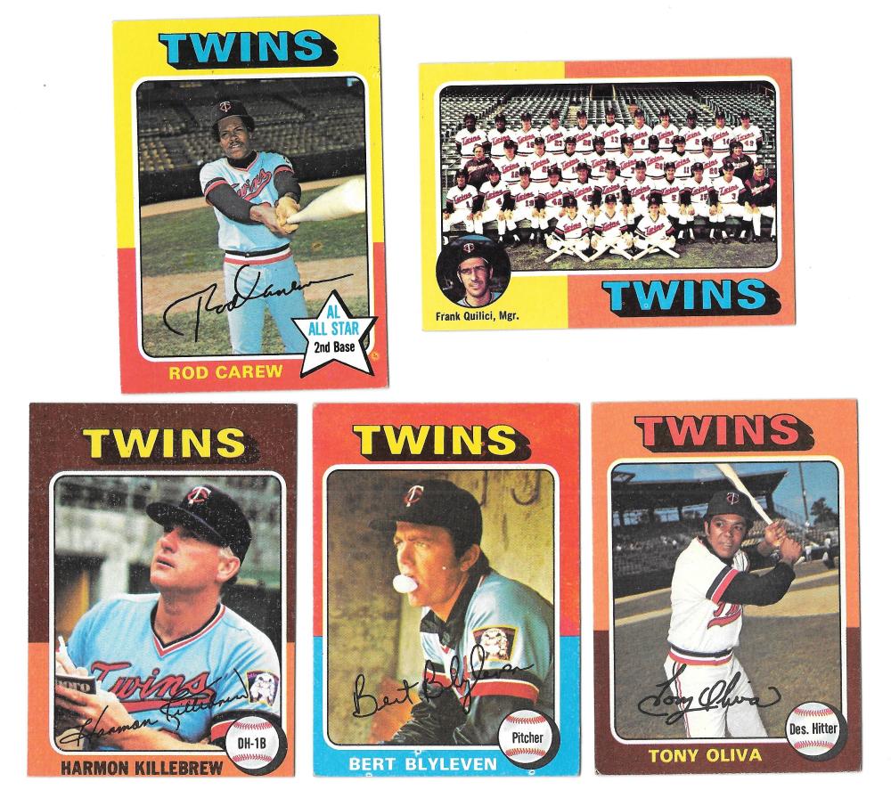 1975 Topps EX-EX+ MINNESOTA TWINS Team Set