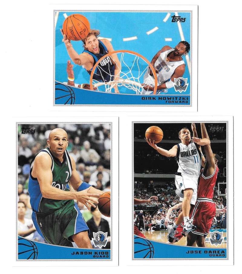 2009-10 Topps Basketball Team Set - Dallas Mavericks