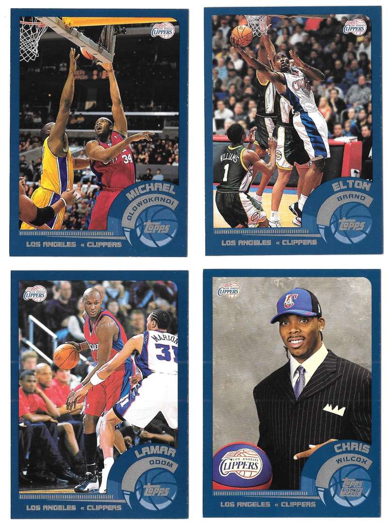 2002-03 Topps Basketball Team Set - Los Angeles Clippers