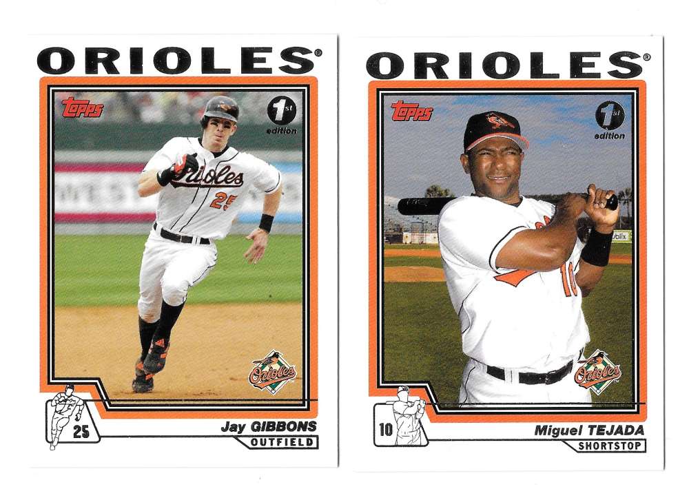 2004 Topps First (1st) Edition - BALTIMORE ORIOLES Team Set