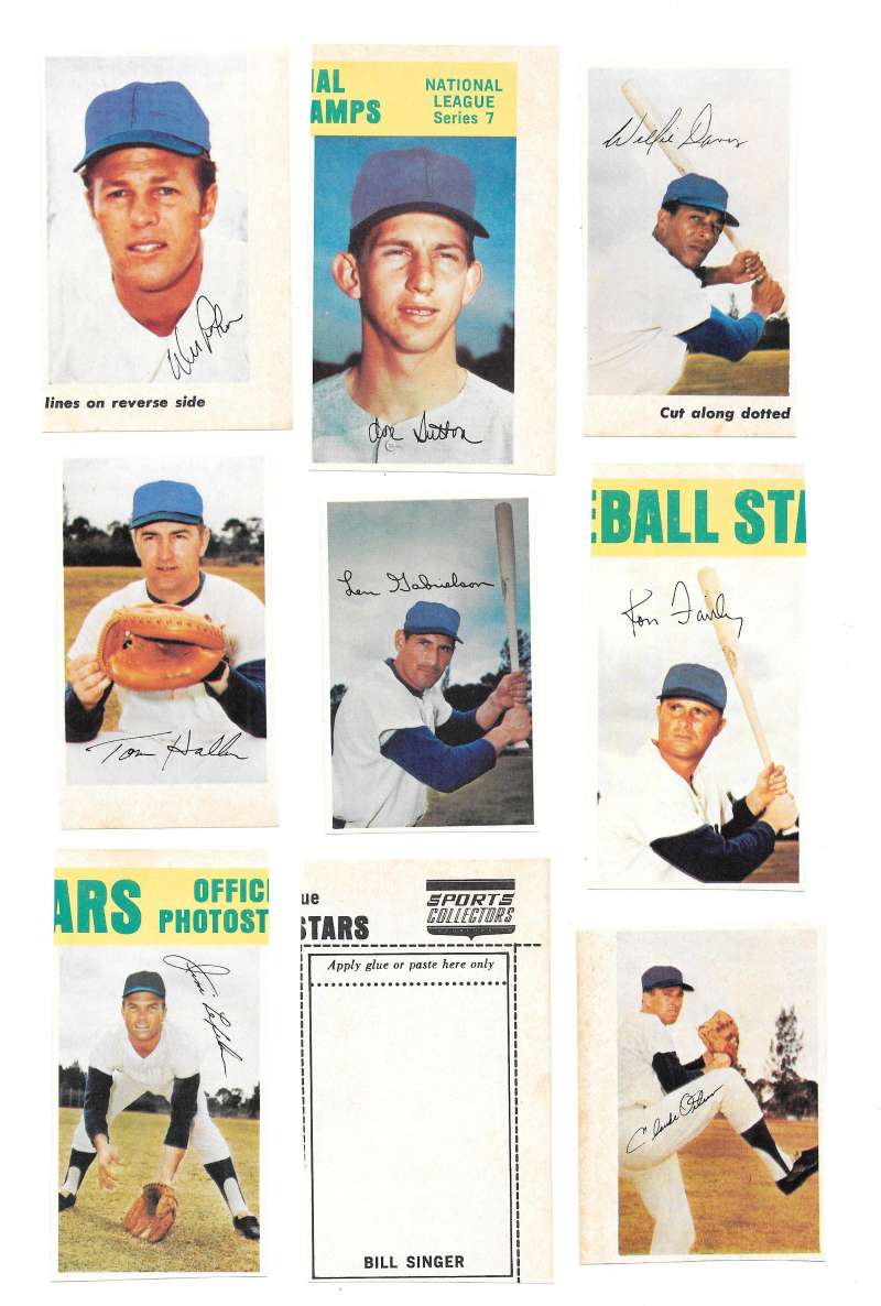 1969 MLB PhotoStamps - LOS ANGELES DODGERS Team Set 
