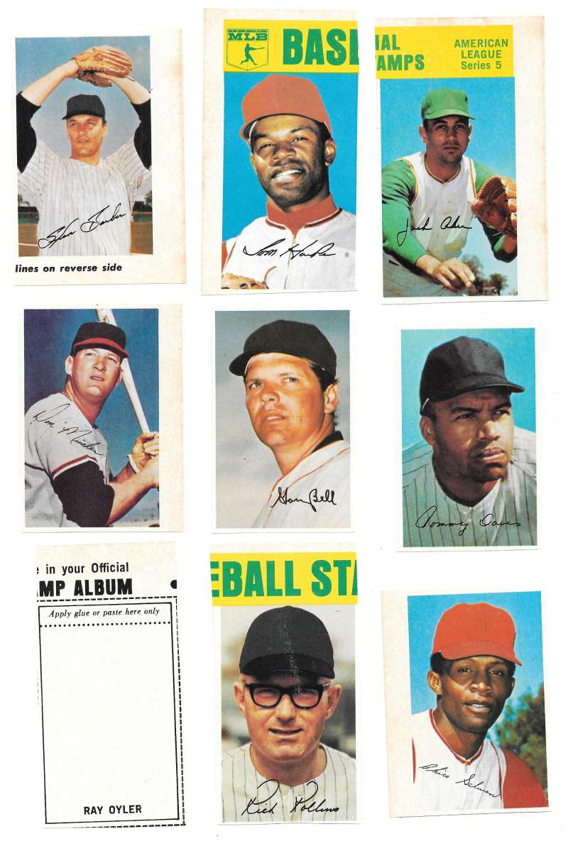 1969 MLB PhotoStamps - SEATTLE PILOTS (Brewers) Team Set 