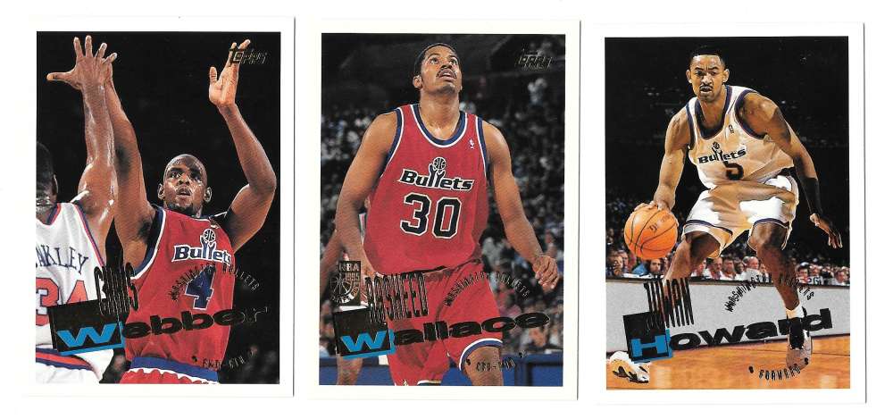 1995-96 Topps Basketball Team Set - Washington Bullets