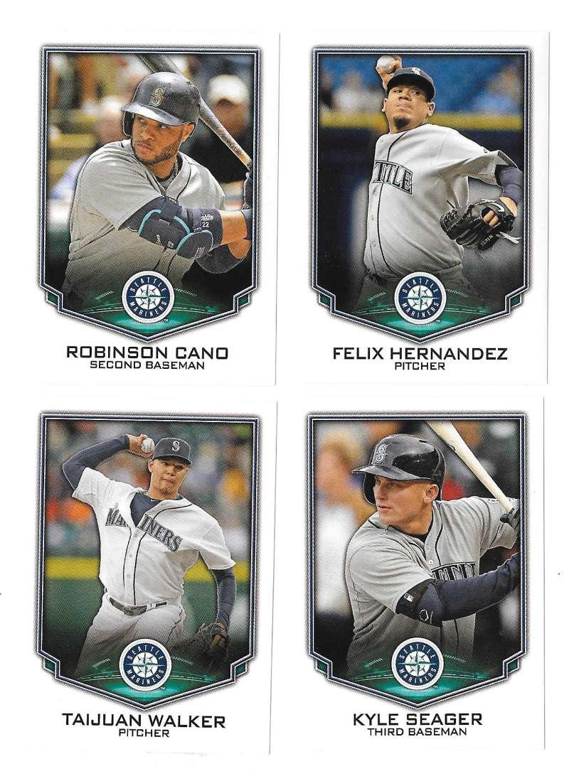2016 Topps Stickers - SEATTLE MARINERS Team Set 