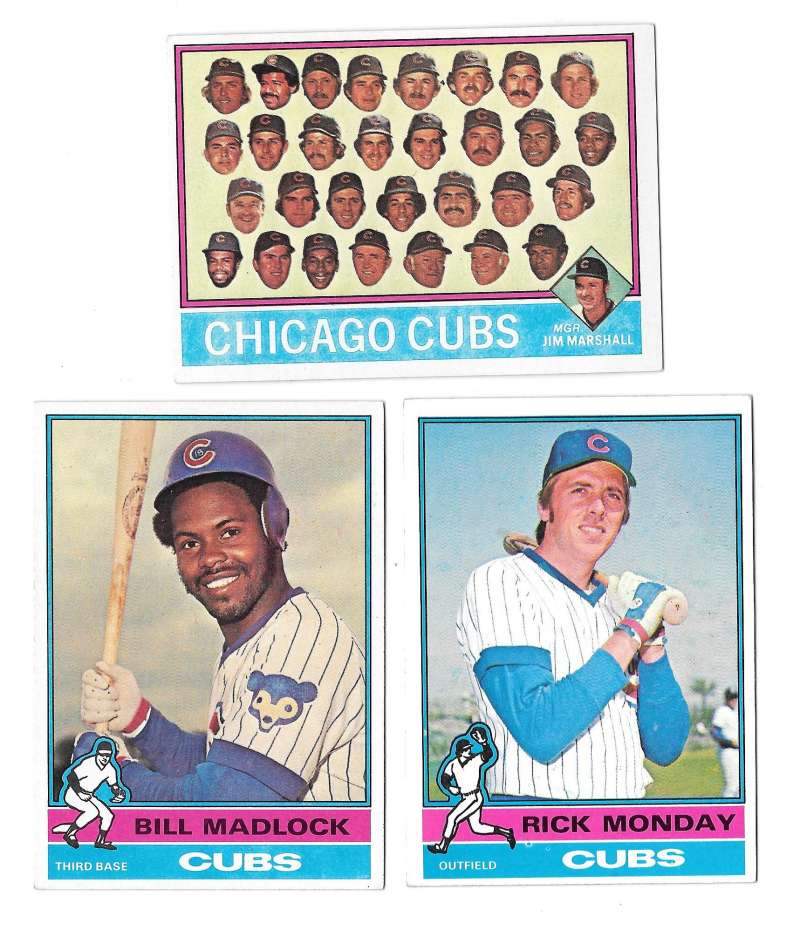 1976 Topps C EX Condition - CHICAGO CUBS Team Set