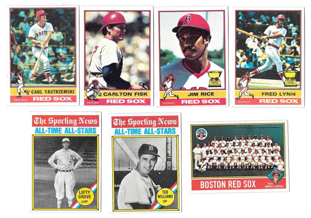 1976 Topps C EX Condition - BOSTON RED SOX Team Set