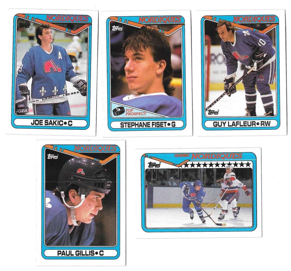 1990-91 Topps Hockey Team Set - Quebec Nordiques