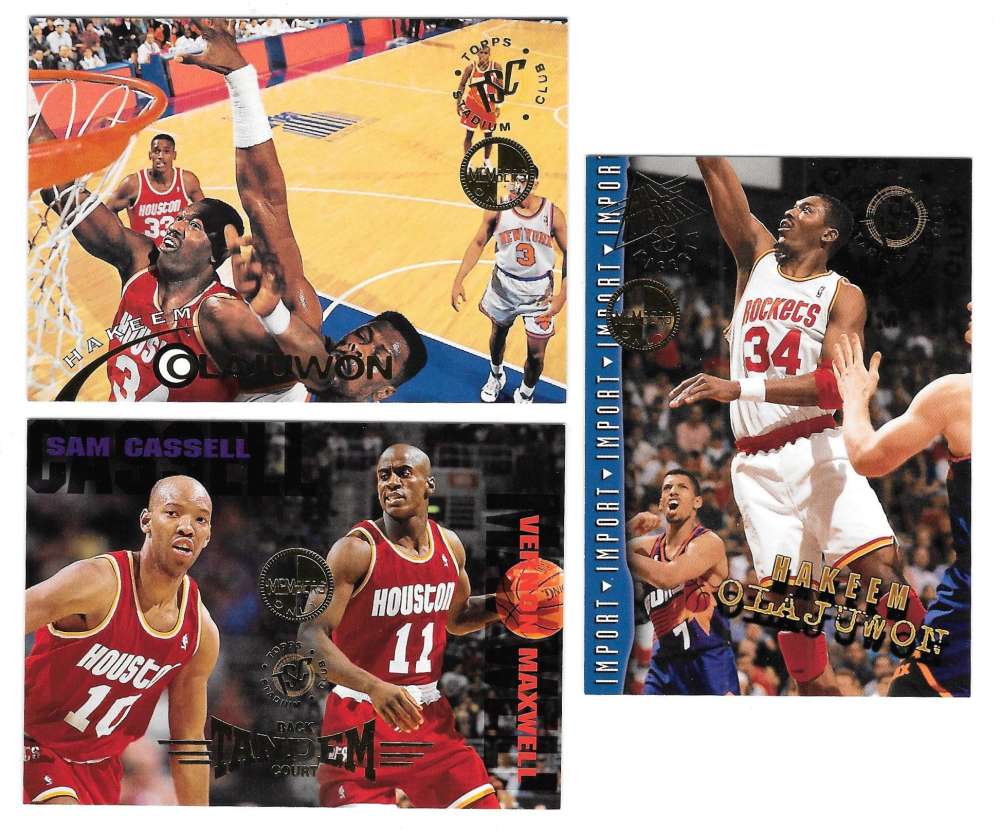 1994-95 Topps Stadium Club Members Only Parallel Basketball Houston Rockets
