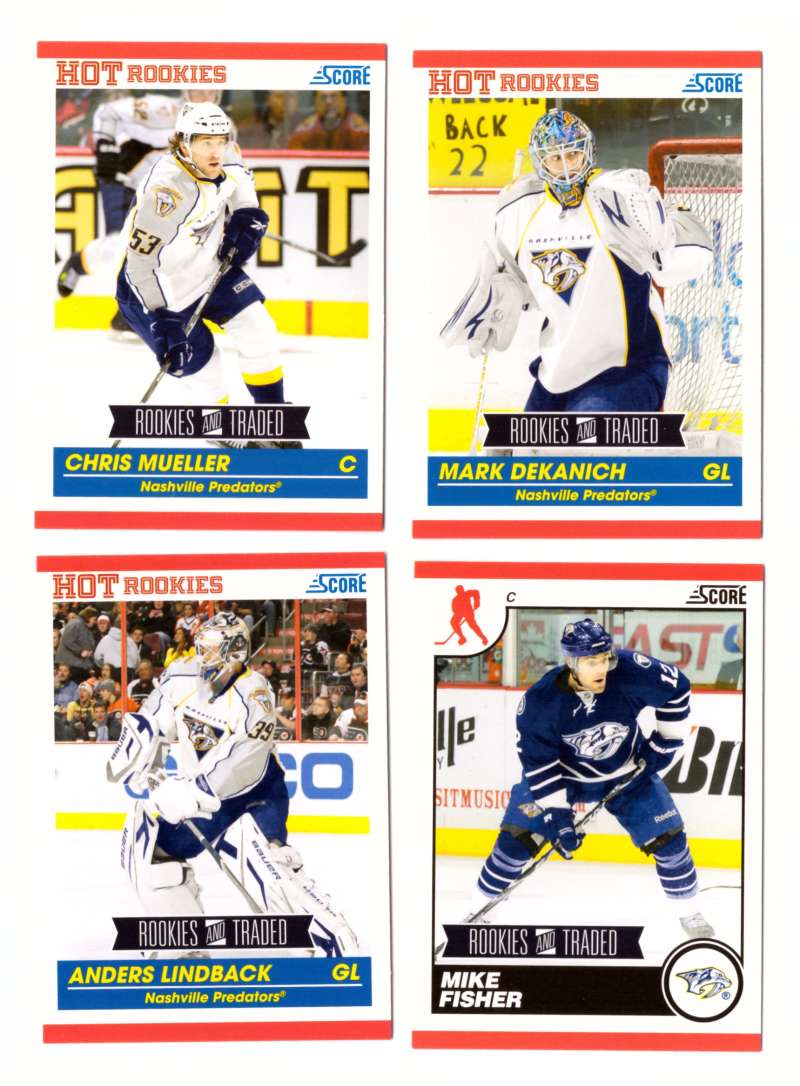 2010-11 Score Rookies and Traded Hockey - Nashville Predators