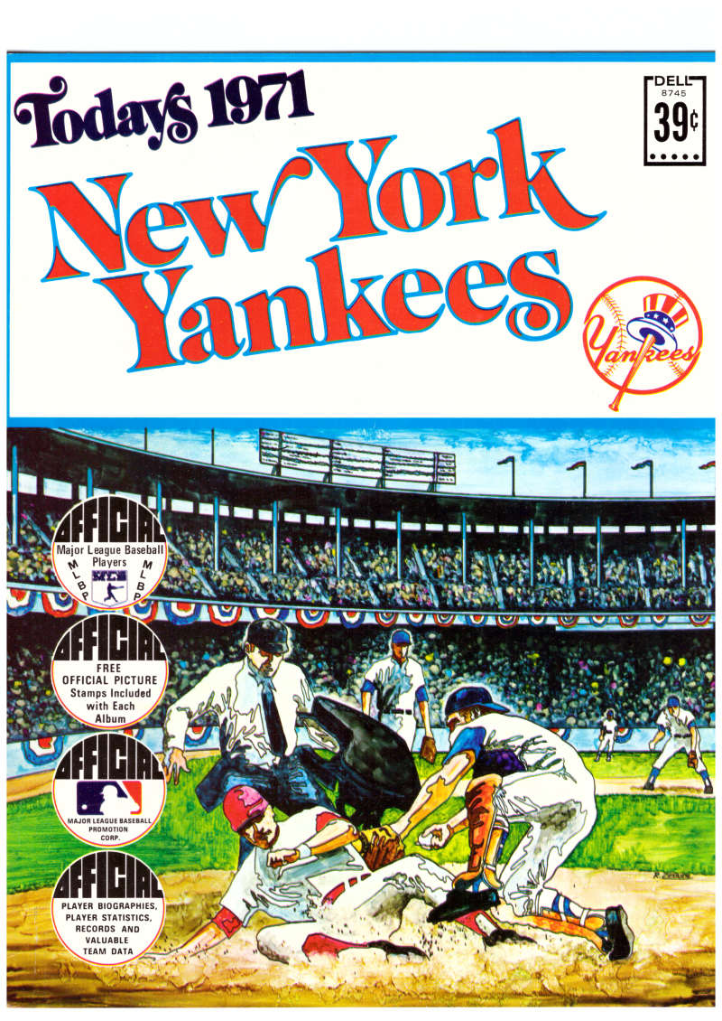 1971 Dell Today Stamps (Still in Albums) - NEW YORK YANKEES Team Set