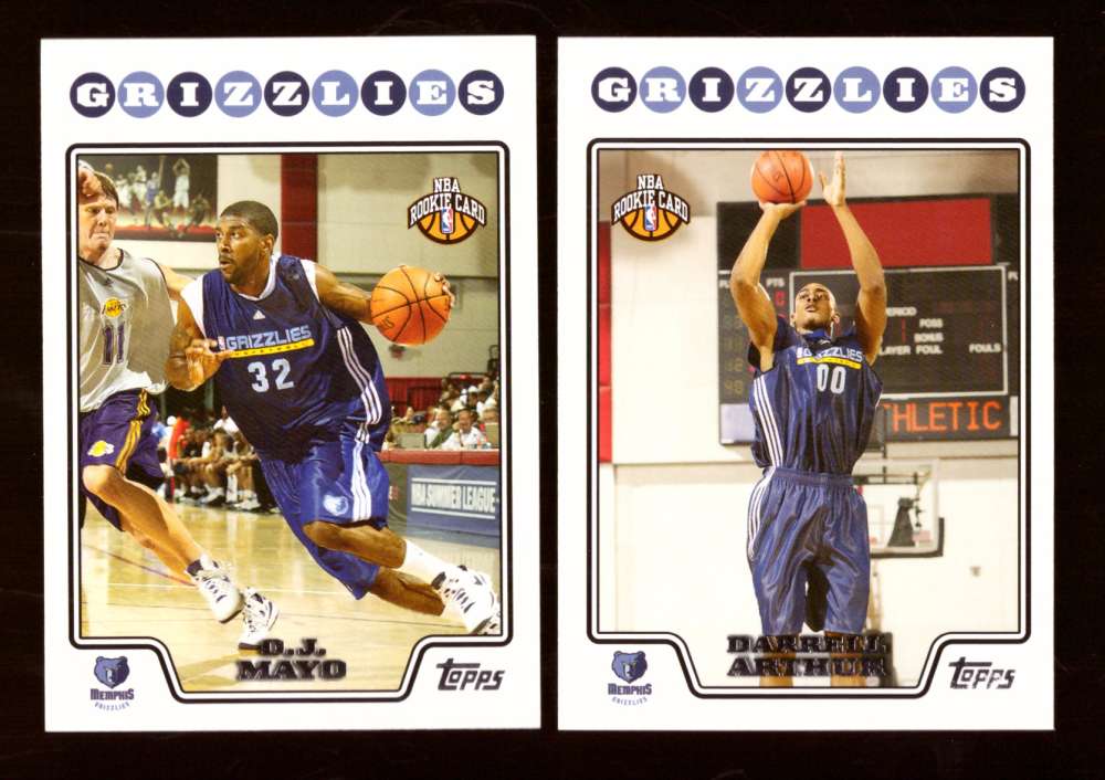 2008-09 Topps Basketball Team Set - Memphis Grizzlies