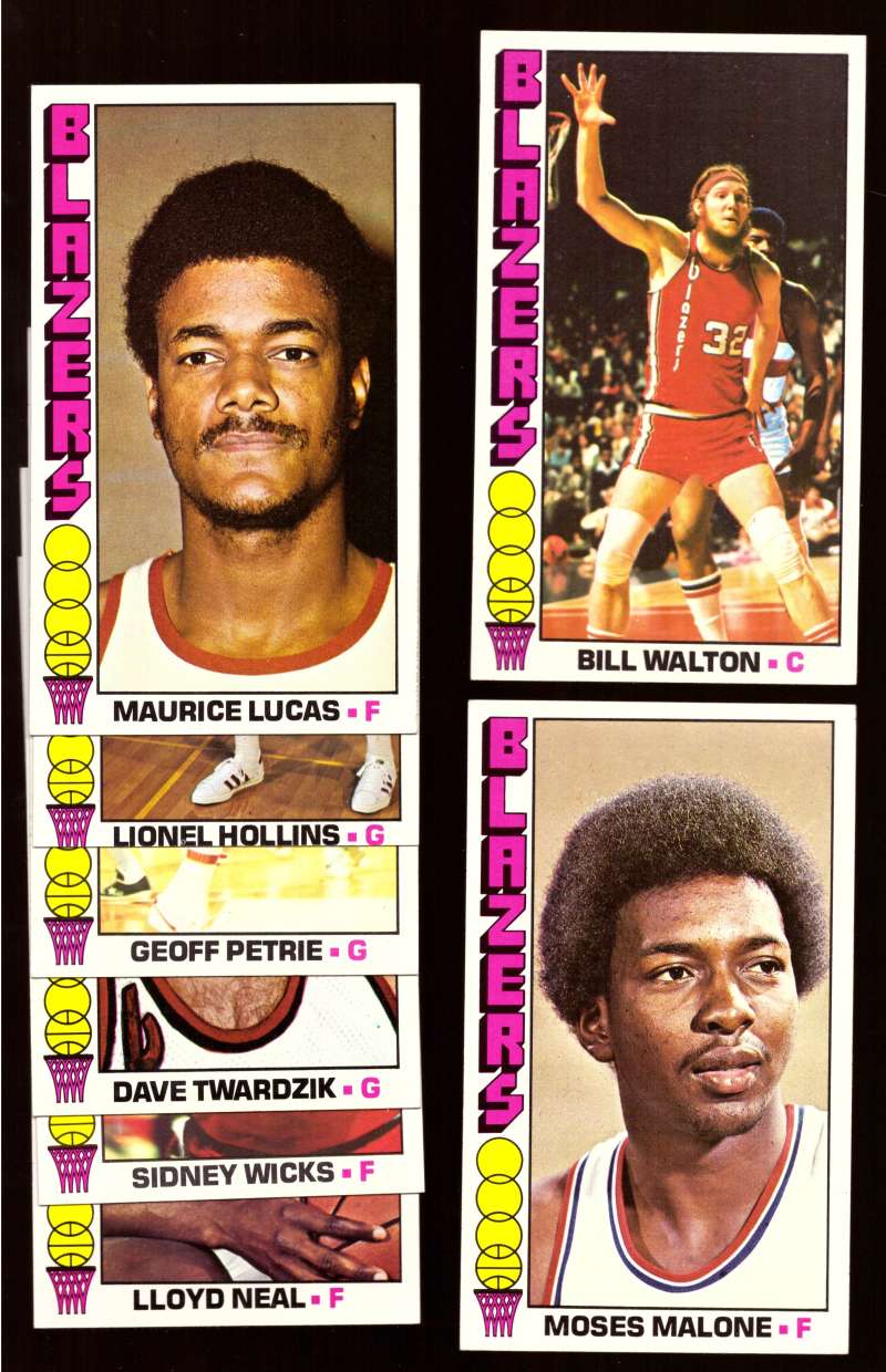 1976-77 Topps Basketball Team Set - Portland Trail Blazers