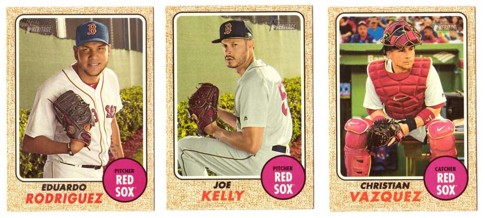 2017 Topps Heritage High Hi Numbers (501-700) - BOSTON RED SOX 