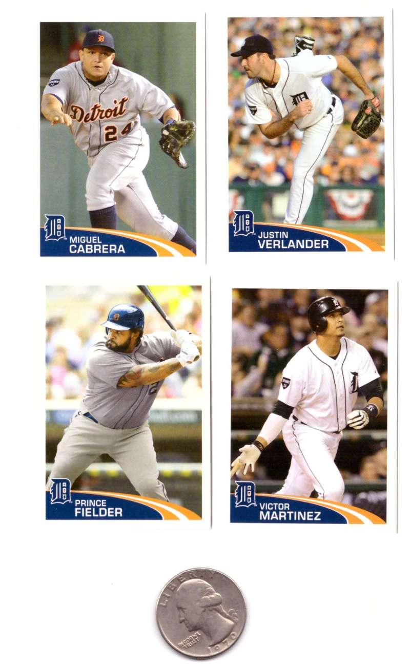 2012 Topps Stickers - DETROIT TIGERS Team Set