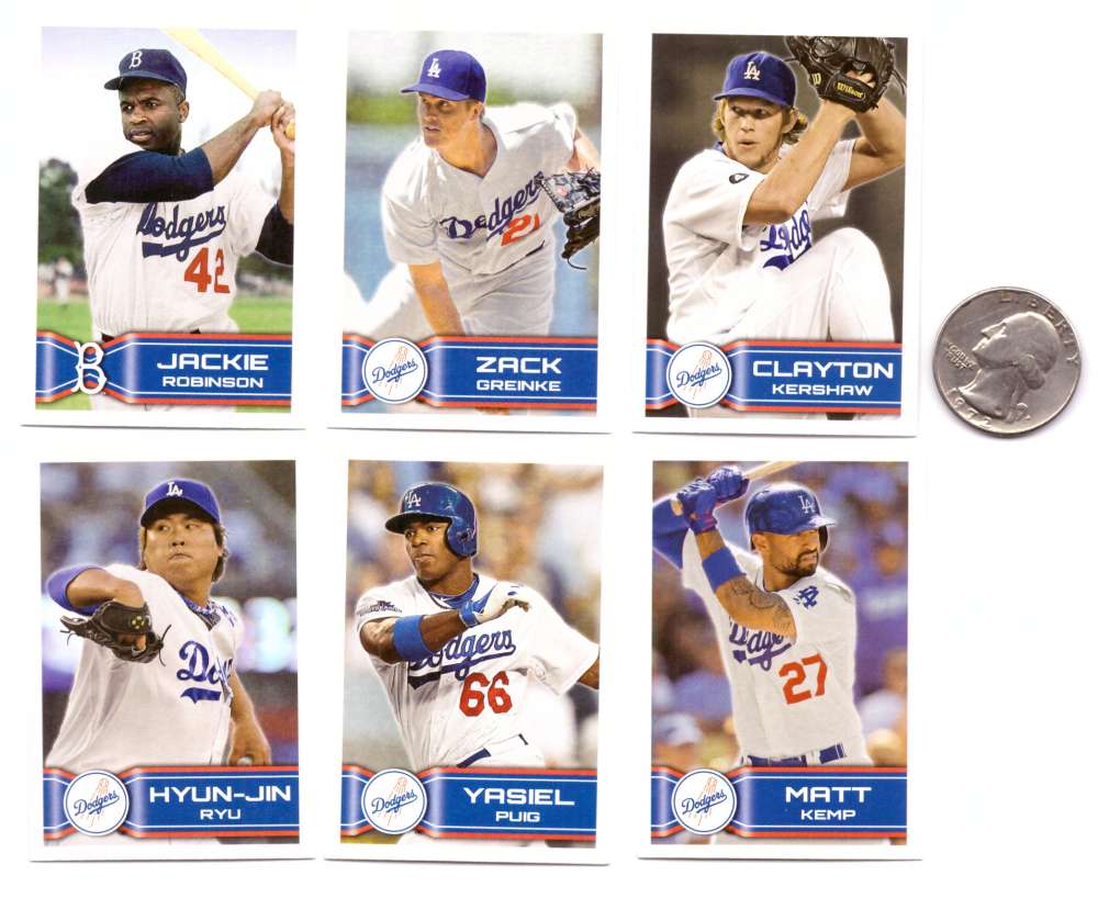 2014 Topps Stickers - LOS ANGELES DODGERS Team Set 