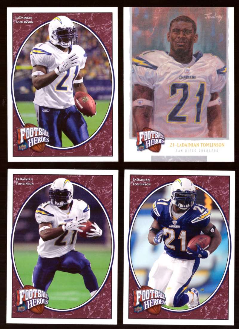 2008 Upper Deck Heroes LaDainian Tomlinson 57-60 San Diego Chargers
