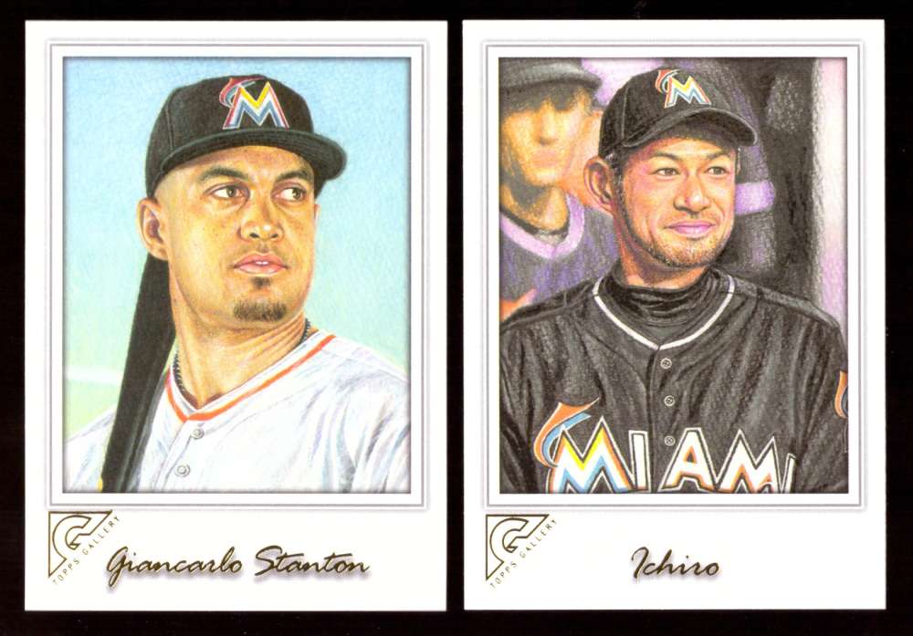 2017 Topps Gallery - MIAMI MARLINS Team Set 