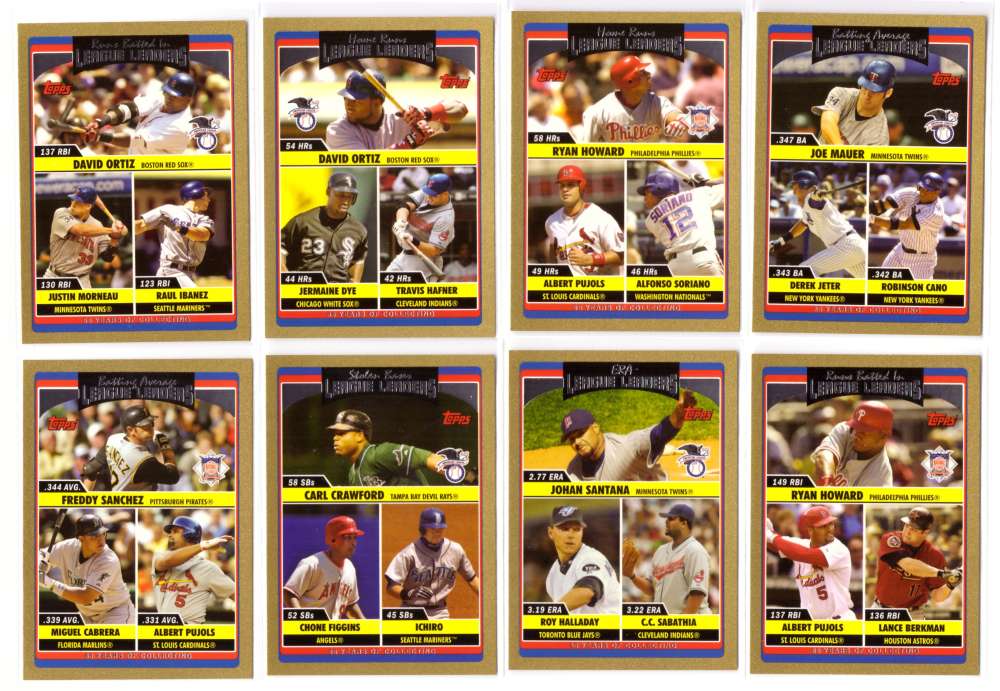 2006 Topps Update and Highlights GOLD - League Leaders Subset