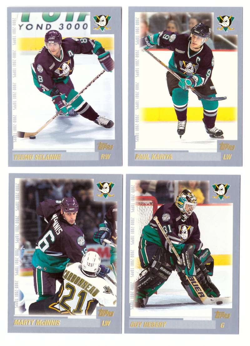 2000-01 Topps Hockey Team Set - Anaheim Ducks