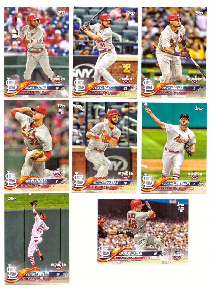 2018 Topps Opening Day - ST LOUIS CARDINALS Team Set 
