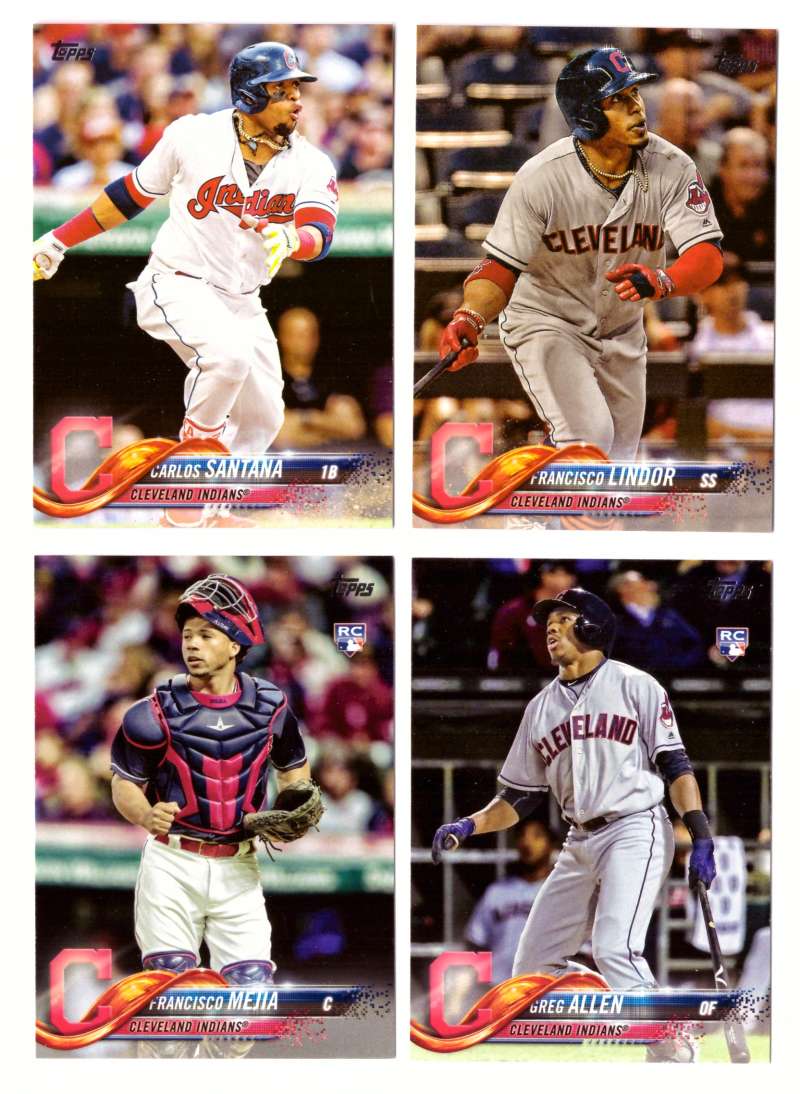 2018 Topps Series 1 (1-350) - CLEVELAND INDIANS Team Set 
