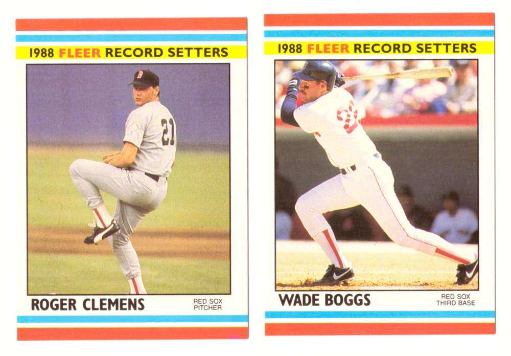 1988 Fleer Record Setters - BOSTON RED SOX Team Set