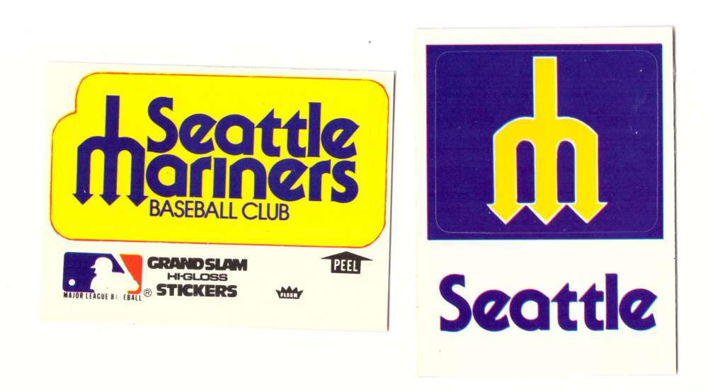 1979 Fleer Grand Slam Team and Hat Logo SEATTLE MARINERS